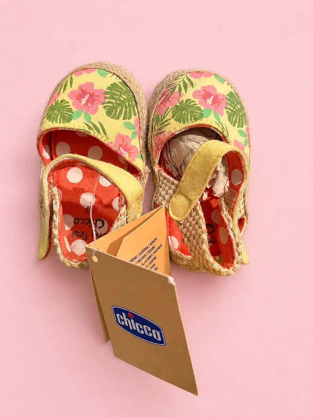 Chicco My First Chicco Floral Espadrille Infant Shoes Size 1.5